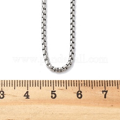 Non-Tarnish 304 Stainless Steel Rolo Chain Necklaces&nbsp;LS-NJEW-L047-02B-P
