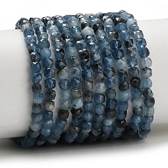 Gradient Color Natural Devil Blue Aquamarine Beads Strands&nbsp;G-NH0072-C01-01