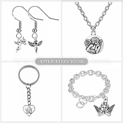 100Pcs 10 Styles Tibetan Style Alloy Pendants&nbsp;TIBEP-CJ0003-05
