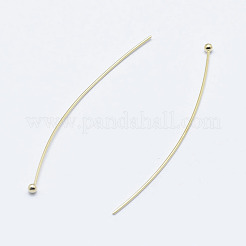 Brass Ball Head Pins&nbsp;KK-G331-10-0.6x20-NF