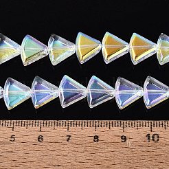 Electroplate Transparent Glass Beads Strands&nbsp;EGLA-N057-12A-01