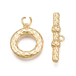 Brass Toggle Clasps&nbsp;KK-N233-140LG