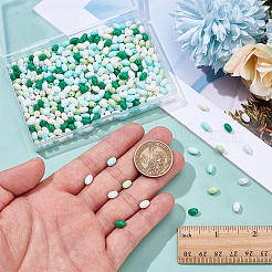 450Pcs 6 Colors Baking Paint Glass Beads&nbsp;GLAA-SC0003-21