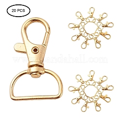 Zinc Alloy Swivel Lobster Claw Clasps&nbsp;PALLOY-YW0001-02G