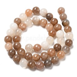Natural Multi-Moonstone Beads Strands&nbsp;G-J157-8mm-06