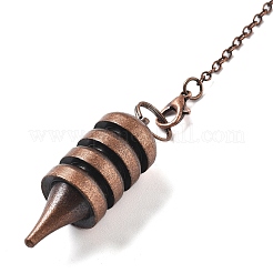Brass Dowsing Pendulum Big Pointed Cone Pendants&nbsp;KK-H491-02R
