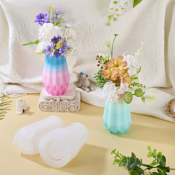 2Pcs 2 Styles DIY Food Grade Silicone Vase Molds&nbsp;SIMO-TA0001-12