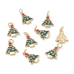 Christmas Style Brass Micro Pave Clear Grade AAA Cubic Zirconia Pendants&nbsp;ZIRC-Z008-02G