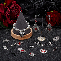 24Pcs 12 Styles Alloy Enamel Pendants&nbsp;ENAM-SC0005-61