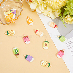 40Pcs 10 Colors Resin Cabochons&nbsp;RESI-SC0006-14