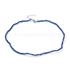 Electroplate Glass Beaded Necklaces&nbsp;NJEW-JN02793