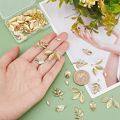 56Pcs 4 Style Brass Pendants&nbsp;KK-DC0001-18