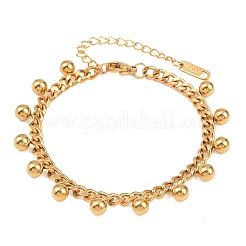 201 Stainless Steel Chain Bracelets&nbsp;BJEW-P380-02G
