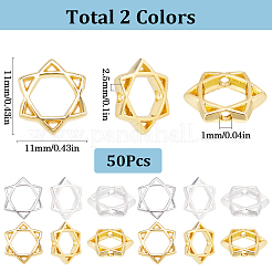 50Pcs Long-Lasting Plated Alloy Bead Frame&nbsp;FIND-SP0002-54