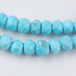Natural Howlite Beads Strands&nbsp;TURQ-K004-06A