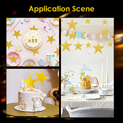 60Pcs Paper Glitter Star Wall Decoration&nbsp;AJEW-SP0001-17A
