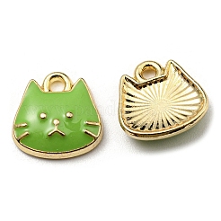 Golden Plated Alloy Charms&nbsp;X-ENAM-L042-01G