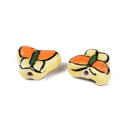 Hand Painted Butterfly Porcelain Beads&nbsp;PORC-Q006-05B