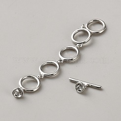 Brass Toggle Clasps&nbsp;KK-WH0110-07P
