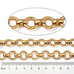 304 Stainless Steel Flat Round Link Chains&nbsp;CHS-Z008-02G