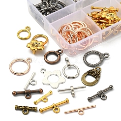 74Set 8 Style Tibetan Style Alloy Toggle Clasps&nbsp;FIND-YW0001-38