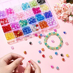 DIY Round Glass Beads Bracelets Jewelry Making Kits&nbsp;DIY-YW0010-59