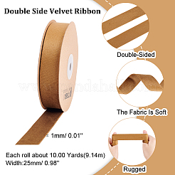 Double Side Velvet Ribbon&nbsp;SRIB-WH0011-058C