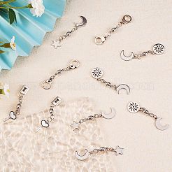 20 Sets 4 Style Round Brass Magnetic Clasps&nbsp;FIND-SZ0001-94