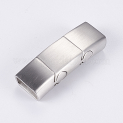 Tarnish Resistant 304 Stainless Steel Magnetic Clasps with Glue-in Ends&nbsp;STAS-G163-70P
