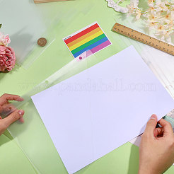 4Bags Rectangle Plastic Binder Pocket Dividers with Index Tabs Sticker&nbsp;OFST-GL0001-06