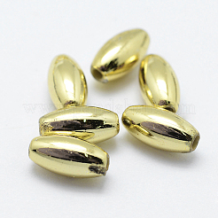 Plating Eco-Friendly Plastic Beads&nbsp;X-KY-K002-03-6X3mm-G