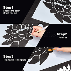 PET Plastic Drawing Painting Stencils Templates&nbsp;DIY-WH20011-54