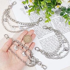 Alloy Shoe 3-Strand Curb Chain&nbsp;AJEW-WH0258-700