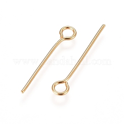 304 Stainless Steel Eye Pins&nbsp;X-STAS-L238-005B-G