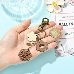 Wood & Alloy Pendant Decorations&nbsp;KEYC-YW00261