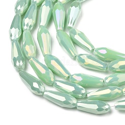 Electroplated Opaque Glass Beads Strands&nbsp;EGLA-L015-FR-B20-01