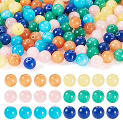 96Pcs 6 Colors Natural Mashan Jade Round Beads&nbsp;G-TA0002-36