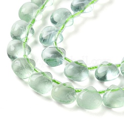 Natural Green Fluorite Beads Strands&nbsp;G-G116-A02-01