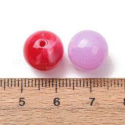 Two-Tone Imitation Gemstone Acrylic Beads&nbsp;AC-CBA7B05-15