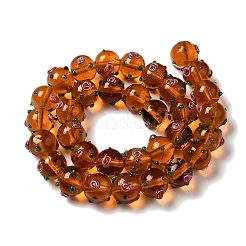 Handmade Bumpy Lampwork Beads Strands&nbsp;LAMP-K037-16H
