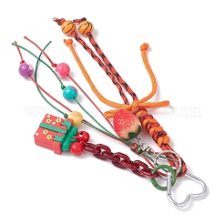 Christmas Polyester & Spandex Cord Ropes Pendant Decorations&nbsp;HJEW-JM03854
