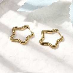 201 Stainless Steel Hoop Earrings&nbsp;EJEW-Z137-02G-05