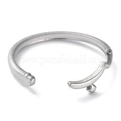Non-Tarnish 304 Stainless Steel Open Cuff Rings&nbsp;RJEW-H219-01P