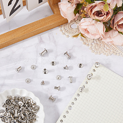 90Pcs 6 Styles Steel Snap Rivet Butt Screw&nbsp;STAS-CP0001-07