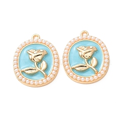 Alloy Enamel Pendants&nbsp;AL-CBA3036-04G