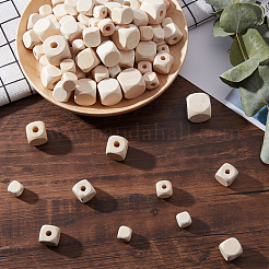 150Pcs 6 Styles Natural Unfinished Wood Beads&nbsp;WOOD-PH0001-92