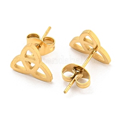 304 Stainless Steel Stud Earrings&nbsp;LS-EJEW-P235-01G