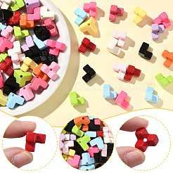60Pcs Baking Paint Opaque Acrylic Beads&nbsp;OACR-SP0001-91