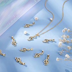 10Pcs Brass Micro Pave Cubic Zirconia Pendants&nbsp;KK-BC0010-39