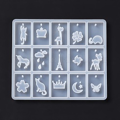 DIY Rectangle Pendant Silicone Molds&nbsp;DIY-E058-01